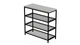 Полиця для взуття Слайм 3 Ferrum-decor 635x630x260 Чорний метал ДСП Біле 16 мм (FRD-105156) - зображення 8