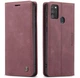 Чохол книжка Caseme з магнітом для Samsung Galaxy M21 бордовий - зображення 1