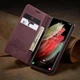 Чохол книжка Caseme з магнітом для Xiaomi 14T Pro бордовий - зображення 3