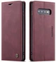 Чохол книжка Caseme з магнітом для Samsung Galaxy S10 бордовий - зображення 1
