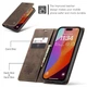 Чохол книжка Caseme з магнітом для iPhone 13 Pro кавовий гаманець - зображення 5