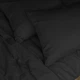 Простынь на резинке MirSon Soft Touch of Satin 006 Black 100x200 см (2200011278599) - изображение 4
