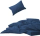 Простынь на резинке MirSon Soft Touch of Satin 011 Navy 180x190 см (2200011281186) - изображение 1