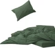 Простынь на резинке MirSon Soft Touch of Satin 017 Olive green 80x160 см (2200011283975) - изображение 1