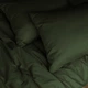 Простынь на резинке MirSon Soft Touch of Satin 017 Olive green 80x160 см (2200011283975) - изображение 4