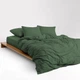 Простынь на резинке MirSon Soft Touch of Satin 009 Forest green 150x190 см (2200011280141) - изображение 3