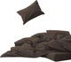 Простынь на резинке MirSon Soft Touch of Satin 010 Chocolate 160x200 см (2200011280677) - изображение 1