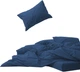 Простынь на резинке MirSon Soft Touch of Satin 011 Navy 150x190 см (2200011281148) - изображение 1