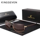 Мужские поляризационные солнцезащитные очки KINGSEVEN N7128 Gold Brown - изображение 1