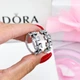 Серебряные серьги бантики Пандора Pandora 293545C01 - изображение 4