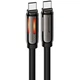 Дата кабель HOCO U136 Prize Type-C to Type-C 60W (1.2m) (Black) (214237) - зображення 1