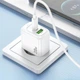 Сетевое зарядное устройство HOCO CS54A Surplus PD20W+QC3.0 (1USB-A/1C) (White) (209769) - изображение 8