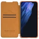 Шкіряний чохол-книжка Nillkin Qin Pro Camshield для Samsung Galaxy S22+ (Коричневий) (53642) - зображення 5