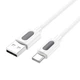 Дата кабель Borofone BX114 Structure USB to Type-C 3A (1m) (White) (219562) - зображення 3