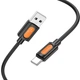 Дата кабель Borofone BX114 Structure USB to Type-C 3A (1m) (Black) (219561) - зображення 3