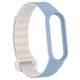 Ремешок Dual-color Magnetic для Xiaomi Mi Band 7/6/5/4/3 Lilac Blue / White - изображение 3