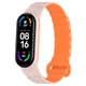 Ремінець Dual-color Magnetic для Xiaomi Mi Band 7/6/5/4/3 Light Pink / Orange - зображення 1