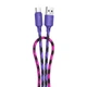 Дата кабель HOCO X116 Meridian USB to Type-C 3A (1m) (Gradient Purple Mix) (228984) - изображение 1