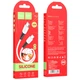 Дата кабель HOCO X82 Silicone Type-C to Type-C 60W (1m) (White) (230161) - зображення 4