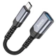 Переходник Hoco UA24 Type-C male to USB female 3.0 Metal gray - изображение 2