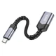 Переходник Hoco UA24 Type-C male to USB female 3.0 Metal gray - изображение 3