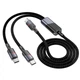 Дата кабель HOCO U139 Type-C to Type-C/Type-C 100W (1.2m) (Black) (219702) - зображення 3