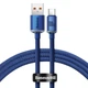 Дата кабель Baseus Crystal Shine Series USB to Type-C 100W (1.2m) (CAJY00040) (Blue) (191124) - изображение 1