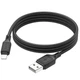 Дата кабель Hoco X90 Cool silicone USB to Lightning (1m) Black - изображение 4