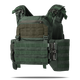 Плитоноска улучшенная (PRO) Ukrarmor под бронеплиты 25х30 см увеличенные камербанды. Олива M-XXL - изображение 1