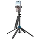 Монопод-трипод HOCO K22 Handy aluminum alloy anti-shake live broadcast holder 1.75m Black - изображение 1