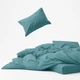Комплект постельного белья Mirson Двуспальный 175х210 см 015 Aquamarine Soft Touch of Satin (2200011282862) - изображение 3