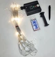 Уличная аккумуляторная светодиодная LED гирлянда 6м Сказочные огни на солнечной батарее с пультом автономная подсветка светильник UKC HA-83 тепло белый - изображение 2