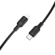 Кабель BOROFONE BX113 Lenny PD silicone charging data cable iP(L=1M) Black (6941991115370) - изображение 1