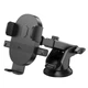 Автотримач для телефону HOCO H19 Mighty one-button car holder(center console) Black (6942007601580) - зображення 1