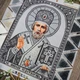Набір для вишивання бісером Art-Millennium. N-0218 Святий Миколай (срібло) 27х37 см - изображение 2