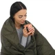 Одеяло мультифункциональное 3в1 с чехлом CAMPING MULTIFUNCTIONAL PUFFY BLANKET 4Monster 450 г 175x140 см Нейлон Утиный пух оливковый C-PBF-140 - изображение 1