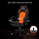 Комп'ютерне геймерське ігрове крісло MeeTion CHR05 eSportChai Black-Orange - зображення 9