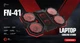 Подставка для ноутбука с охлаждением и подсветкой MARVO FN-41 CoolingPad с регулировкой угла наклона 2USB, 9-17.3" Black - изображение 6