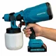 Краскопульт акумуляторний Krafftec 48V/2Ah, 600 W, 800 мл, фарборозпилювач портативний, 2 акумулятори - зображення 4
