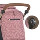 Коляска детская EL CAMINO DYNAMIC PRO Special Pink прогулочная с чехлом и дождевиком Розовая с перышками (ME 1053G-2) - изображение 10