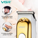 Триммер аккумуляторный для стрижки VGR V-290 GOLD, 3 насадки, LED дисплей - изображение 7