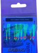 Самодур Xtreme CATCH SABIKI № 8 -10 крючков. бусинки красная, светонакопительная, люрикс лимонный (ставрида, скумбрия, сарган) - изображение 3