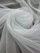 Однотонная мягкая француская сетка с утяжелителем, цвет белый, 300см Х 280см - на тесьме 6см (1789-Т32) - изображение 4