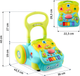 Навчальні ходунки з музикою Ricokids 2 в 1 RK-744 Бірюзові (5903890616380) - зображення 9