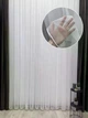 Однотонная мягкая француская сетка с утяжелителем, цвет молочный, 300см Х 260см - на тесьме 6см (1789-Т32) - изображение 1