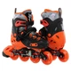Роликовые коньки раздвижные Smart Ghost 155K Черный-оранжевый L (39-42) - изображение 4