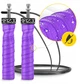 Скакалка скоростная для кроссфита 4FIZJO Speed Rope PRO+ Violet (P-5907739313188) - изображение 3