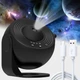 Проектор зоряного неба на 360° з 13 дисками, чорний, нічник з USB живленням та ефектом зоряного неба - зображення 1