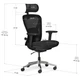 Крісло Mealux Q1 Air Fabric Black (арт HF-Q1 F/B) - зображення 4