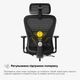 Крісло Mealux Q1 Air Fabric Black (арт HF-Q1 F/B) - зображення 9